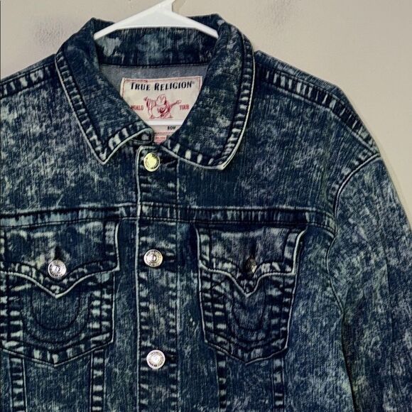 True Religion Blue Denim Jacket - Picture 3 of 15